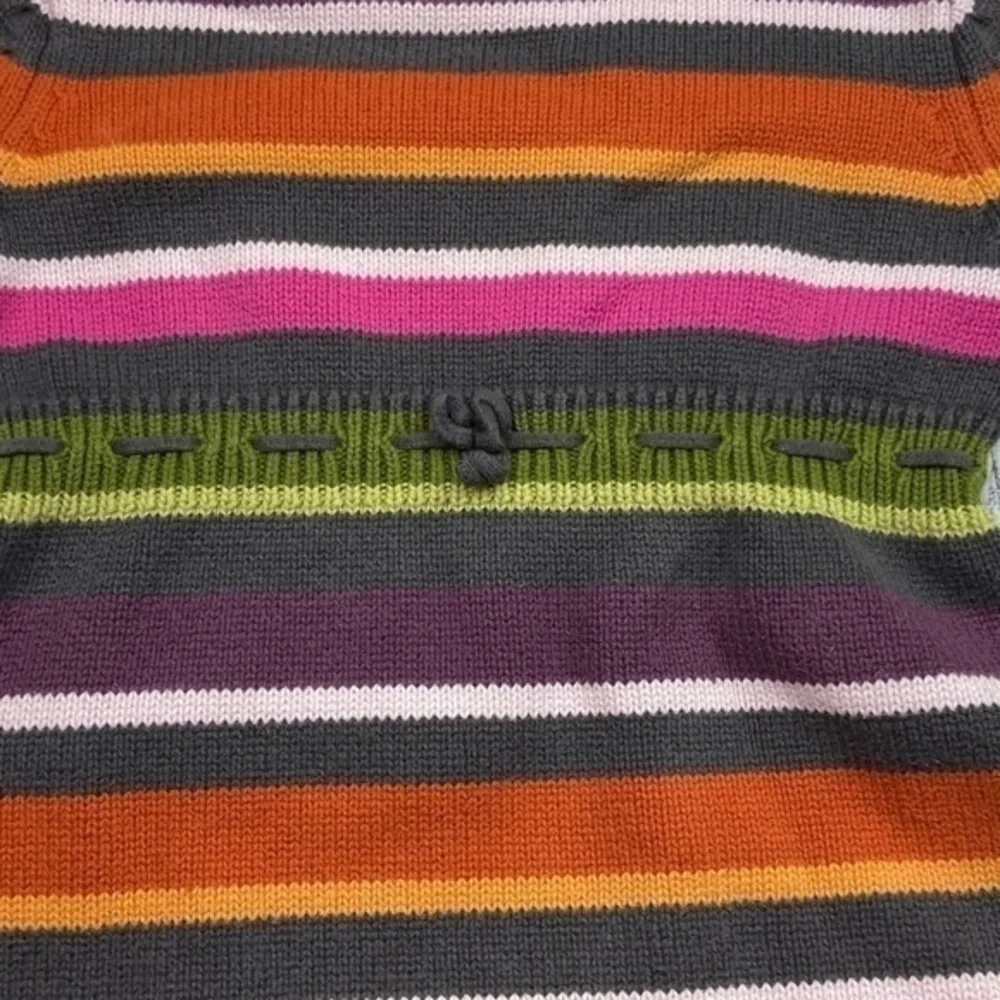 Gymboree Knit Sweater Dress Girls Size 5 Multi Color Stripe Short Sleeve